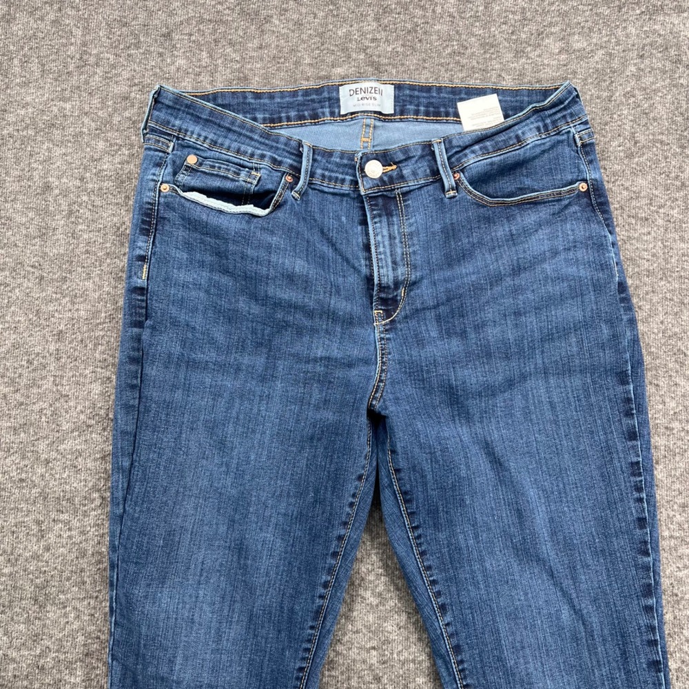Denizen from Levi's Mid‎ Rise Slim Jeans Blue Stretch Denim 16  Medium Wash